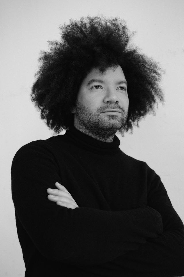 Michael S.U. Hudson, Creator, portrait in black and white